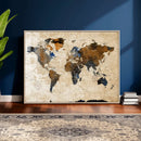 World Map Canvas Print – Framed Travel Map Wall Art for by MyGreatCanvas | Canvas Wall Art Prints | Photo Prints & Wall Decor