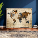 World Map Wall Art Canvas Print, Modern Decorative Framed by MyGreatCanvas | Canvas Wall Art Prints | Photo Prints & Wall Decor