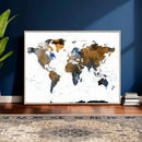 World Map Wall Art Canvas Print, Modern Decorative Framed by MyGreatCanvas | Canvas Wall Art Prints | Photo Prints & Wall Decor