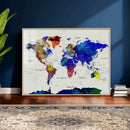 World Map Wall Art Canvas Print, Modern Decorative Framed by MyGreatCanvas | Canvas Wall Art Prints | Photo Prints & Wall Decor
