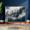 Foggy Mountain Forest Canvas Print, Misty Pine Trees Nature by MyGreatCanvas | Canvas Wall Art Prints | Photo Prints & Wall Decor