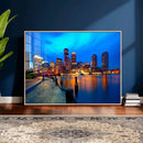 Boston Wall Art Canvas Print, Boston City Downtown Night by MyGreatCanvas | Canvas Wall Art Prints | Photo Prints & Wall Decor