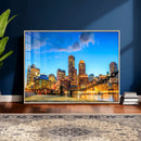 Boston Wall Art Canvas Print, Boston City Downtown Night by MyGreatCanvas | Canvas Wall Art Prints | Photo Prints & Wall Decor