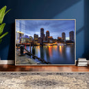 Boston Wall Art Canvas Print, Boston City Downtown Night by MyGreatCanvas | Canvas Wall Art Prints | Photo Prints & Wall Decor