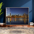 Chicago Wall Art Canvas Print - Chicago City Downtown Night by MyGreatCanvas | Canvas Wall Art Prints | Photo Prints & Wall Decor