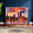 Chicago Wall Art Canvas Print - Chicago City Downtown Night by MyGreatCanvas | Canvas Wall Art Prints | Photo Prints & Wall Decor