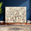 Farmhouse Texas Longhorn Wall Art Canvas Print - Abstract by MyGreatCanvas | Canvas Wall Art Prints | Photo Prints & Wall Decor