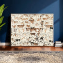 Farmhouse Longhorn Wall Art Canvas Print - Abstract Farm by MyGreatCanvas | Canvas Wall Art Prints | Photo Prints & Wall Decor