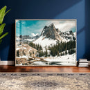Snowy Mountain Wall Art Canvas Print, Alpine Pine Forest by MyGreatCanvas | Canvas Wall Art Prints | Photo Prints & Wall Decor