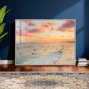 Sunset Beach Wall Art Canvas Print – Soft Coastal by MyGreatCanvas | Canvas Wall Art Prints | Photo Prints & Wall Decor