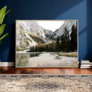 Lake Braies Alpine Landscape Wall Art Canvas Print, by MyGreatCanvas | Canvas Wall Art Prints | Photo Prints & Wall Decor