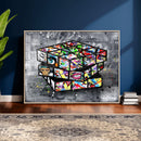 Graffiti Cube Abstract Street Art Wall Art Canvas Print by MyGreatCanvas | Canvas Wall Art Prints | Photo Prints & Wall Decor