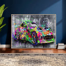 Graffiti Sports Car Street Art Wall Art Canvas Print, by MyGreatCanvas | Canvas Wall Art Prints | Photo Prints & Wall Decor