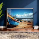 Fishing Boats Wall Art Canvas Print, Coastal Boat Beach by MyGreatCanvas | Canvas Wall Art Prints | Photo Prints & Wall Decor