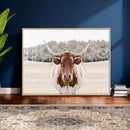 Texas Longhorn Bull Wall Art Canvas Print, Rustic Western by MyGreatCanvas | Canvas Wall Art Prints | Photo Prints & Wall Decor