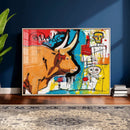 Basquiat Style Bull Graffiti Wall Art Canvas Print, Street by MyGreatCanvas | Canvas Wall Art Prints | Photo Prints & Wall Decor
