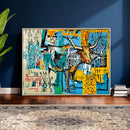 Basquiat Style Bird Bull Graffiti Wall Art Canvas Print, by MyGreatCanvas | Canvas Wall Art Prints | Photo Prints & Wall Decor