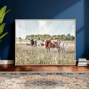 Texas Longhorn Cattle Wall Art Canvas Print, Rustic Ranch by MyGreatCanvas | Canvas Wall Art Prints | Photo Prints & Wall Decor