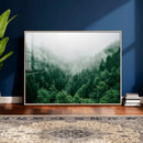Misty Pine Forest Wall Art Canvas Print, Foggy Evergreen by MyGreatCanvas | Canvas Wall Art Prints | Photo Prints & Wall Decor
