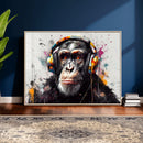 Dj Monkey Wall Art Canvas Print – Colorful Pop Art Banksy by MyGreatCanvas | Canvas Wall Art Prints | Photo Prints & Wall Decor