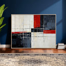 Navy Red Abstract Wall Art Canvas Print, Modern Luxury by MyGreatCanvas | Canvas Wall Art Prints | Photo Prints & Wall Decor