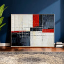 Navy Red Abstract Wall Art Canvas Print, Modern Luxury by MyGreatCanvas | Canvas Wall Art Prints | Photo Prints & Wall Decor