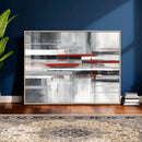 Gray Red Abstract Wall Art Canvas Print, Modern Abstract by MyGreatCanvas | Canvas Wall Art Prints | Photo Prints & Wall Decor