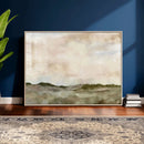 Muted Watercolor Hill Landscape Print — Beige Taupe Cloudy by MyGreatCanvas | Canvas Wall Art Prints | Photo Prints & Wall Decor
