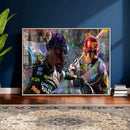 Graffiti Baseball Player Street Art Wall Art Canvas Print by MyGreatCanvas | Canvas Wall Art Prints | Photo Prints & Wall Decor