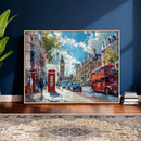 London City Street Wall Art Canvas Print, Big Ben & Red Bus by MyGreatCanvas | Canvas Wall Art Prints | Photo Prints & Wall Decor