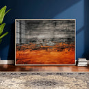 Black Orange Abstract Wall Art Canvas Print Modern Textured by MyGreatCanvas | Canvas Wall Art Prints | Photo Prints & Wall Decor