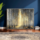 Abstract Birch Forest Wall Art Canvas Print – Modern Gold by MyGreatCanvas | Canvas Wall Art Prints | Photo Prints & Wall Decor
