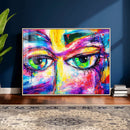 Colorful Abstract Face Wall Art Canvas Print – Modern Pop by MyGreatCanvas | Canvas Wall Art Prints | Photo Prints & Wall Decor