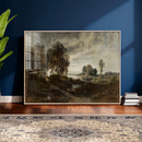Adolf Dressler Landscape of the Oder River Wall Art Canvas by MyGreatCanvas | Canvas Wall Art Prints | Photo Prints & Wall Decor