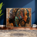 Abstract Afro American Women Wall Art Canvas Print by MyGreatCanvas | Canvas Wall Art Prints | Photo Prints & Wall Decor