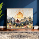 Boho Mountain Landscape Large Wall Art, Horizontal Gold by MyGreatCanvas | Canvas Wall Art Prints | Photo Prints & Wall Decor