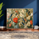 Vintage Birds and Flowers Wall Art Canvas Print, Botanical by MyGreatCanvas | Canvas Wall Art Prints | Photo Prints & Wall Decor