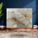 White Gold Floral Canvas Wall Art — Textured Flower Print | by MyGreatCanvas | Canvas Wall Art Prints | Photo Prints & Wall Decor
