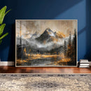 Mountain Lake Canvas Wall Art — Rustic Forest Landscape by MyGreatCanvas | Canvas Wall Art Prints | Photo Prints & Wall Decor