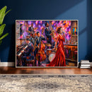 Jazz Band Canvas Wall Art — Jazz Club Singer Saxophone Print by MyGreatCanvas | Canvas Wall Art Prints | Photo Prints & Wall Decor