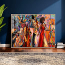 African American Jazz Singer Canvas Art — Red Dress Black by MyGreatCanvas | Canvas Wall Art Prints | Photo Prints & Wall Decor
