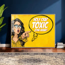 Pop Art Print Bathroom Sign Wall Art Canvas Print — Funny by MyGreatCanvas | Canvas Wall Art Prints | Photo Prints & Wall Decor