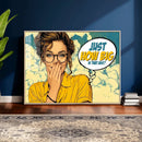 Pop Art Print Bathroom Sign Wall Art Canvas Print — Funny by MyGreatCanvas | Canvas Wall Art Prints | Photo Prints & Wall Decor