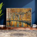 Gustav Klimt Golden Cityscape Wall Art Canvas Print, Framed by MyGreatCanvas | Canvas Wall Art Prints | Photo Prints & Wall Decor