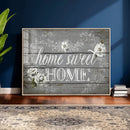 Home Sweet Home Sign Wall Art Canvas Print, Floral Farmhouse by MyGreatCanvas | Canvas Wall Art Prints | Photo Prints & Wall Decor