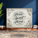 Home Sweet Home Wall Art Canvas Print, Floral Farmhouse by MyGreatCanvas | Canvas Wall Art Prints | Photo Prints & Wall Decor