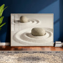 Zen Garden Stone Sand Canvas | Japanese Rock Garden Wall Art by MyGreatCanvas | Canvas Wall Art Prints | Photo Prints & Wall Decor