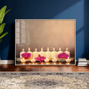 Spa Candles Orchid Canvas Print | Zen Wellness Relaxation by MyGreatCanvas | Canvas Wall Art Prints | Photo Prints & Wall Decor