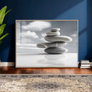 Zen Stone Wall Art Canvas Print, Balanced Rock Stack Framed by MyGreatCanvas | Canvas Wall Art Prints | Photo Prints & Wall Decor