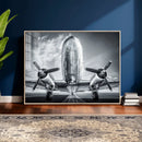 Propeller Plane Wall Art Canvas Print, Black and White by MyGreatCanvas | Canvas Wall Art Prints | Photo Prints & Wall Decor